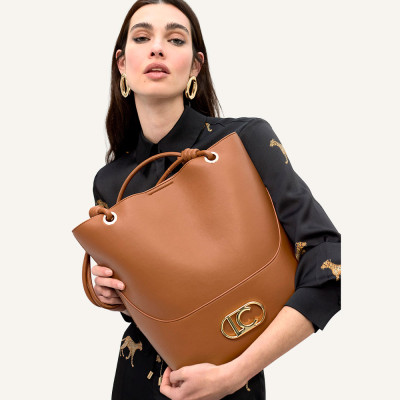 Lola Casademunt bolso marron mujer