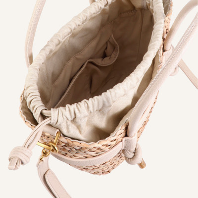 Lola Casademunt bolso beig mujer