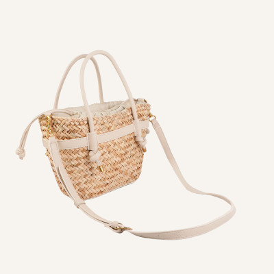 Lola Casademunt bolso beig mujer