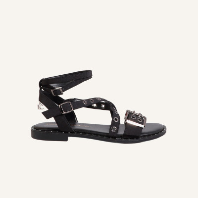 Lola Casademunt sandalias negro mujer