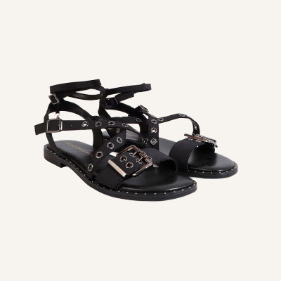 Lola Casademunt sandalias negro mujer
