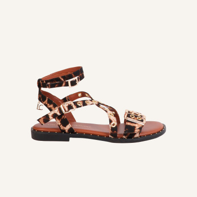 Lola Casademunt sandalias marron mujer