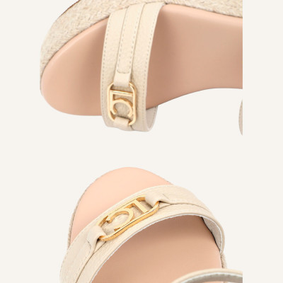 Lola Casademunt sandalias beig mujer