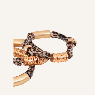 Lola pulsera metal marrón | Lázaro