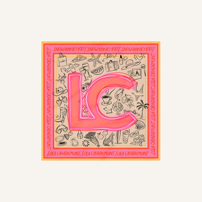 Lola pañuelo negro multicolor | Lázaro