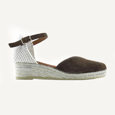 Viguera Sandalias mujer marron cuña yute