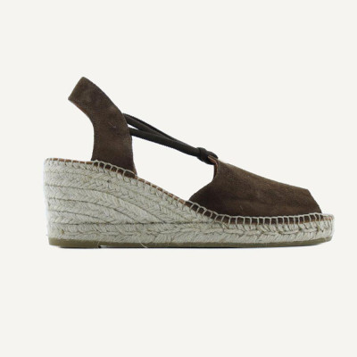 Viguera Sandalias mujer marron cuña yute