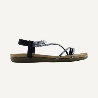 Be Casual sandalias negro mujer