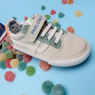 Pablosky zapatillas deportivas niño beige | Lazaro