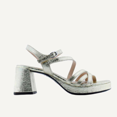 Wonders Sandalia Mujer Platino – piel