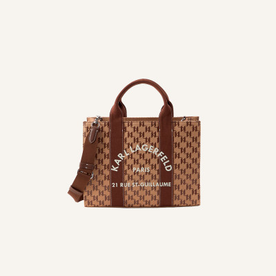 Bolso Karl Lagerfeld tote Square Mono marrón | Lázaro