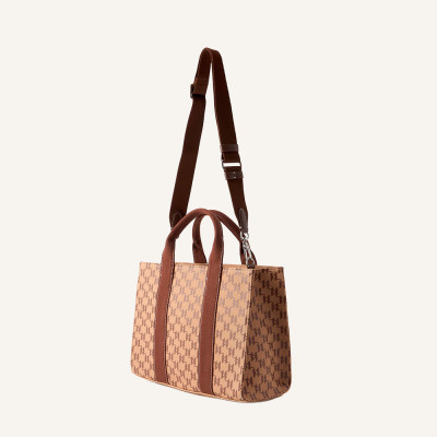 Bolso Karl Lagerfeld tote Square Mono marrón | Lázaro