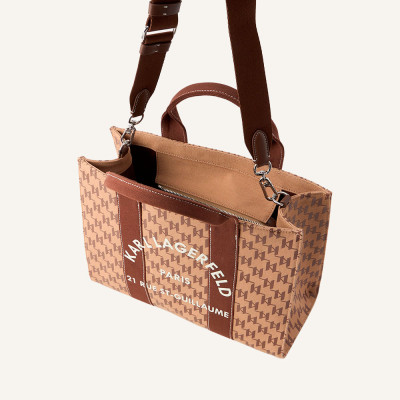 Bolso Karl Lagerfeld tote Square Mono marrón | Lázaro