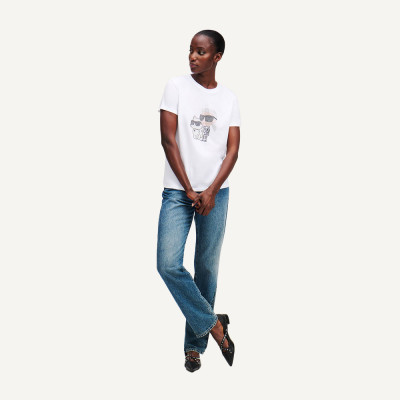 karl lagerfeld camiseta blanca | camiseta algodón orgánico