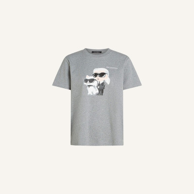 Karl Lagerfeld camiseta mujer negra algodón orgánico | Lázaro