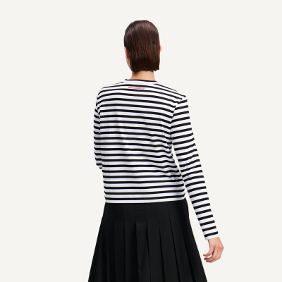Karl Lagerfeld camiseta mujer negra algodón orgánico | Lázaro