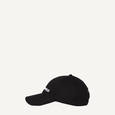 Karl Lagerfeld camiseta mujer negra algodón orgánico | Lázaro