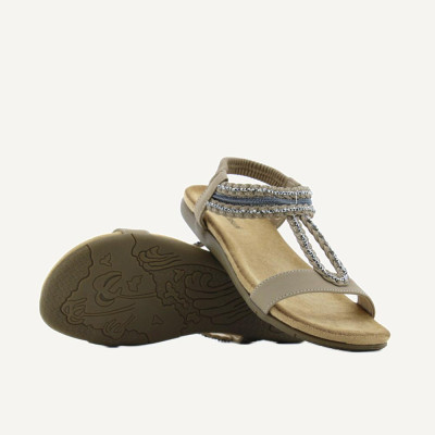 Be Casual Sandalias Mujer Taupe