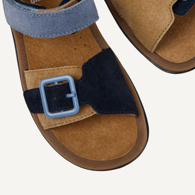 Camper sandalias niño azul arena K800672002