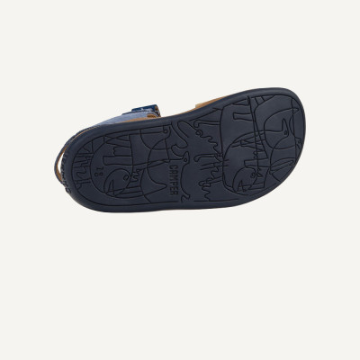 Camper sandalias niño azul arena K800672002