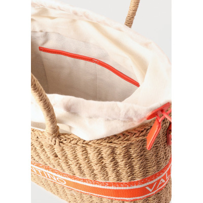 Valentino Bags Bolso Mujer Beig – rafia y textil