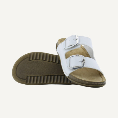 Lazaro Sandalia Mule Mujer Blanco 2136