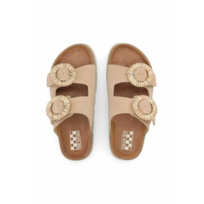 No Name Sandalias Mujer Camel