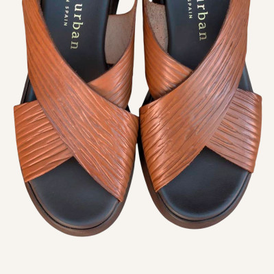 Paula Urban sandalias marrón mujer 33-2070