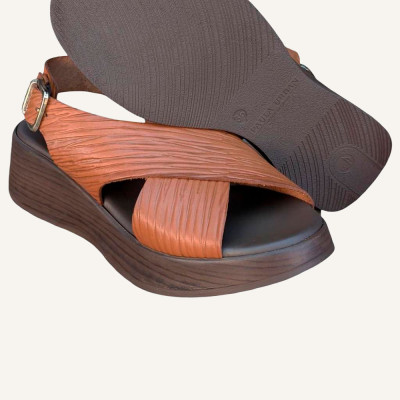 Paula Urban sandalias marrón mujer 33-2070