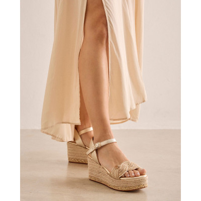 Popa sandalias mujer oro | Lazaro