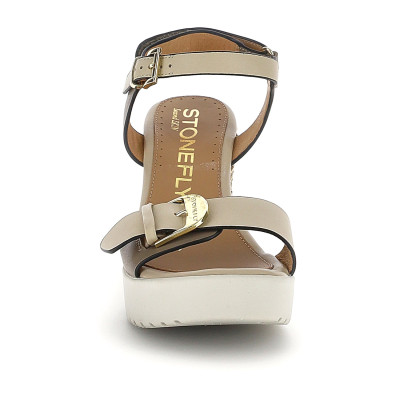 Stonefly Sandalias De Cuña Ely 21 Marron Claro vista superior