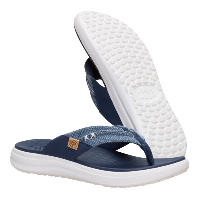 Dude Finn Flip Braided hombre marino detalle suela