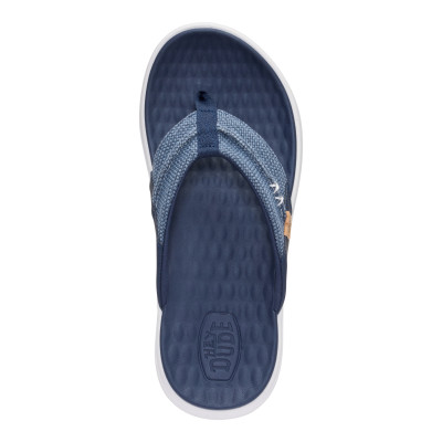 Dude Finn Flip Braided hombre marino vista superior