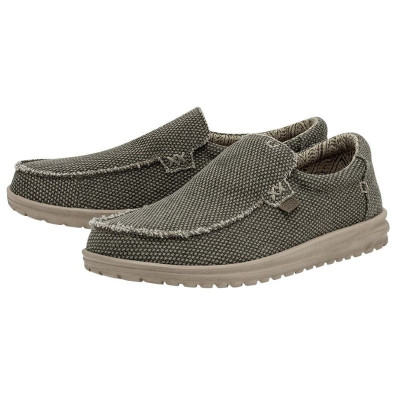 Dude Mikka Braided hombre kaki vista lateral derecha