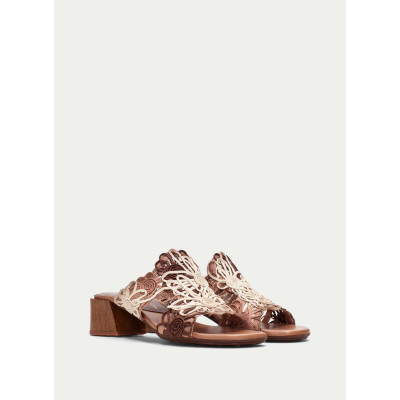 Hispanitas HV264841 sandalia mujer marron multicolor vista lateral