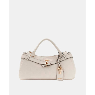 Guess Bolso Satchel Mujer Beige – Acabado Suave | Lázaro
