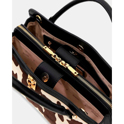 Guess Bolso Bowling Mujer Estampado Vaca – Logo | Lázaro
