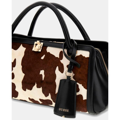Guess Bolso Bowling Mujer Estampado Vaca – Logo | Lázaro