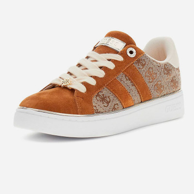 Guess Zapatillas Mujer Beige Combinadas – Logo Lateral...