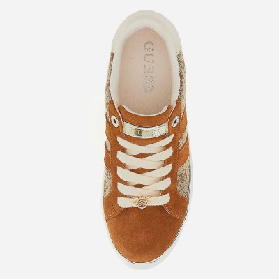 Guess Zapatillas Mujer Beige Combinadas – Logo Lateral...
