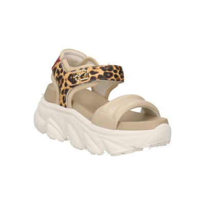 Liu Jo Steffy Sandalia Mujer Beige Leopardo – Plataforma EVA vista 1