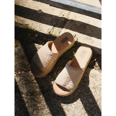 Xti Sandalia Plataforma Mujer Taupe – Yute Textil vista 5