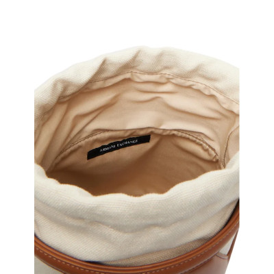 Armani Exchange Bolso Mujer Beige | Diseño Geométrico