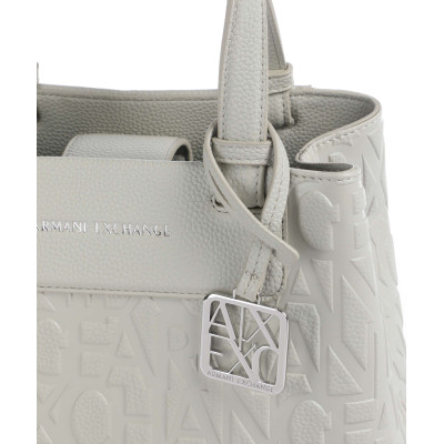 Armani Exchange Liz Monogram S bolso beige interior
