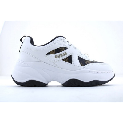 Guess Hacha Deportivas Mujer Blanco Marrón | Lázaro