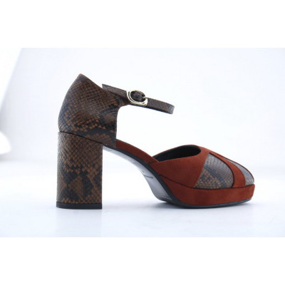 Sandalias Noa Harmon Tacón Burdeos 10410 | Lázaro