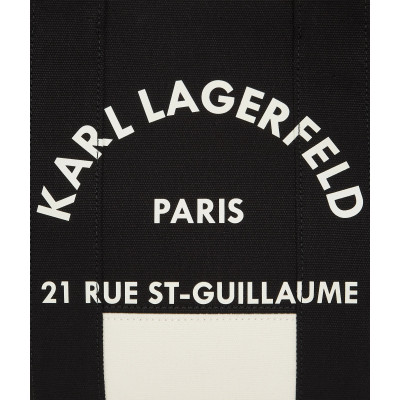 Karl Lagerfeld Rue St-Guillaume Medium Tote Mujer Crema/Negro - vista 2