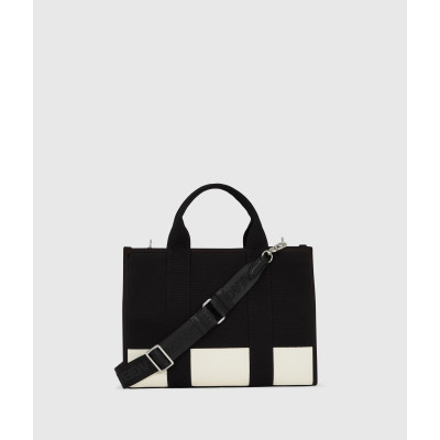 Karl Lagerfeld Rue St-Guillaume Medium Tote Mujer Crema/Negro - vista 3