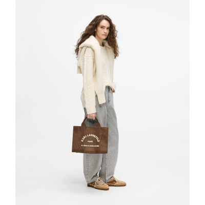 Karl Lagerfeld Rue St-Guillaume tote de ante sintético Mujer Marrón/Tabaco - vista principal