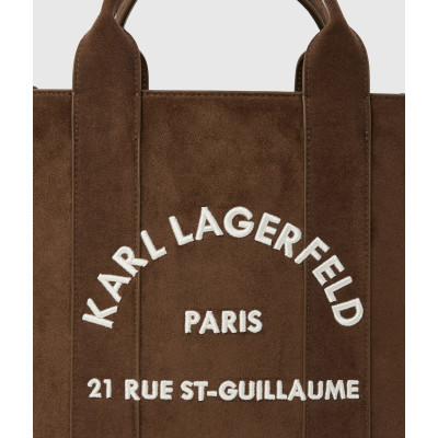 Karl Lagerfeld Rue St-Guillaume tote de ante sintético Mujer Marrón/Tabaco - vista lateral
